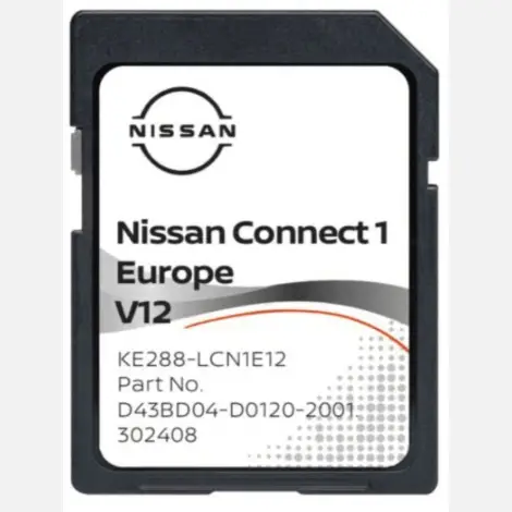 Nissan Connect1 teljes Európa navigációs térkép SD kártya 2023