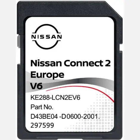 Nissan Connect2 teljes Európa navigációs térkép SD kártya 2023 (V6)